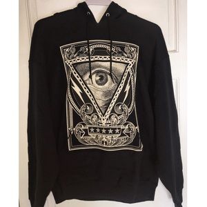 Illuminati Black hooded sweatshirt